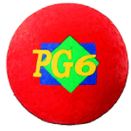 Playground ball red 6 in 2 ply
