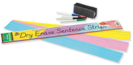 Dry erase sentence strips assorted  3 x 24