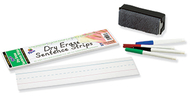 Dry erase sentence strips white 3 x  12
