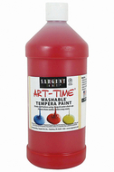 Red washable tempera paint 32oz