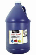 Violet tempera paint gallon