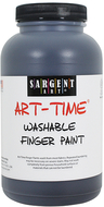 16oz washable finger paint black