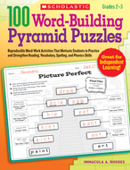 100 word building pyramid puzzles