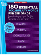 180 essential vocabulary words for  3rd gr