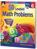 50 leveled math problems level 6  w/ cd
