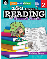 180 days of reading book for second  grade