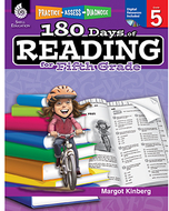 180 days of reading book for fifth  grade