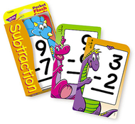 Pocket flash cards 56-pk 3 x 5  subtraction two-sided cards