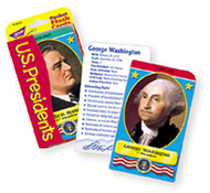 Pocket flash cards presidents 56-pk  3 x 5 two-sided cards