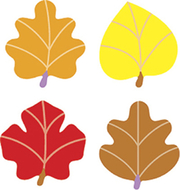 Supershapes stickers autumn 800/pk  leaves