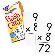 Flash cards multiplication 91/box  numbers 0-12