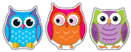 Colorful owls cut outs 36ct