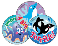 Stinky stickers sea animals 60/pk  acid-free blueberry
