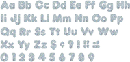 Silver sparkle 4in casual combo  ready letters