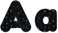 Black sparkle 4in combo pack  uppercase lowercase