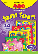 Stinky stickers sweet shapes 456/pk  acid-free super saver pk
