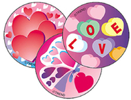 Stinky stickers valentines day 60pk  cherry acid-free