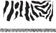 Zebra border trim