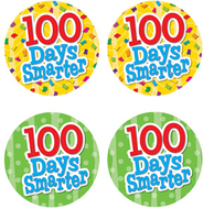 100 days smarter wear em badges