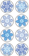 Winter mini stickers 378 stks