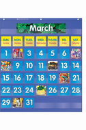 Monthly calendar pocket chart  gr k-5