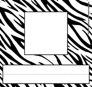 Zebra picture plates
