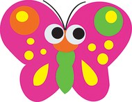 Magnetic whiteboard butterfly  erasers