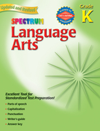 Spectrum language arts gr k