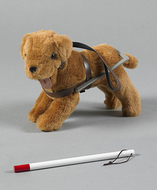 Seeing eye dog & cane special needs  doll accessories