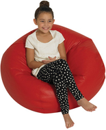 Round bean bag 35in red