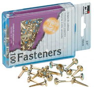 Brass paper fasteners 1 100/box