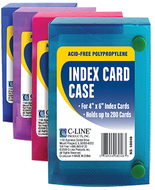 C line 4x6 index card case