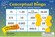 Conceptual bingo decimals
